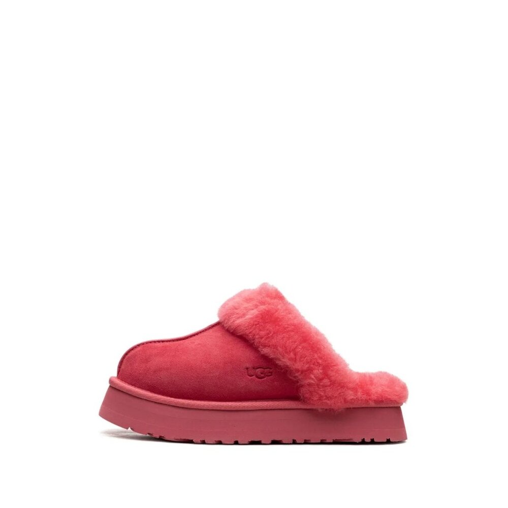 NWB UGG Disquette Shearling Platform Slippers Pink Size 7 - Picture 4 of 12
